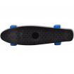 Retro Skateboard with Black Top Blue Wheels 6,1"