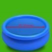 Floating Round PE Solar Pool Film 381 cm Blue