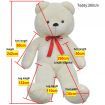 Teddy Bear Cuddly Toy Plush White 260 cm