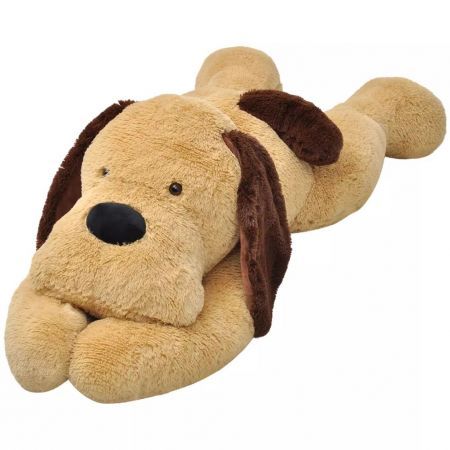 Dog Cuddly Toy Plush Brown 120 cm