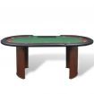 10-Player Poker Table with Dealer Area and Chip Tray Green