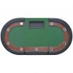 10-Player Poker Table with Dealer Area and Chip Tray Green