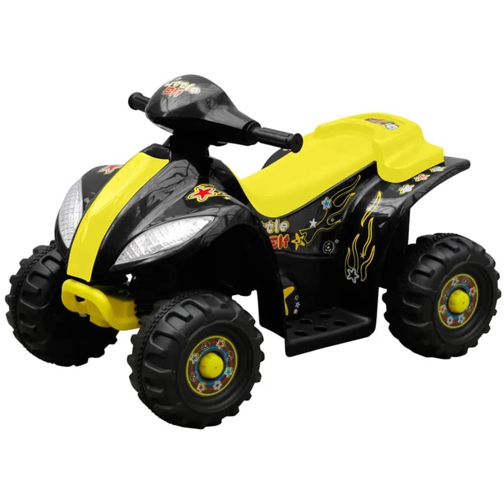 Kids Quad Bike Electric Yellow & Black