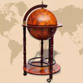 Globe Bar Wine Stand Wood