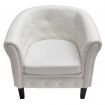 Tub Chair Artificial Leather White