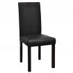 Dining Chairs 4 pcs Black Faux Leather