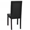 Dining Chairs 4 pcs Black Faux Leather