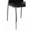 Dining Chairs 4 pcs Artificial Leather Black
