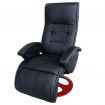 Electric Massage Chair Artificial Leather Black