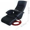 Electric Massage Chair Artificial Leather Black