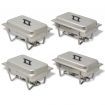 4 Piece Chafing Dish Set Stainless Steel