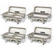 4 Piece Chafing Dish Set Stainless Steel