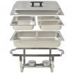 4 Piece Chafing Dish Set Stainless Steel