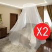 Mosquito Net 2 pcs Round 56x325x230 cm