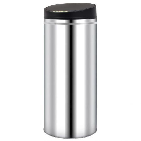 Automatic Sensor Dustbin Garbage Bin 62 L Stainless Steel