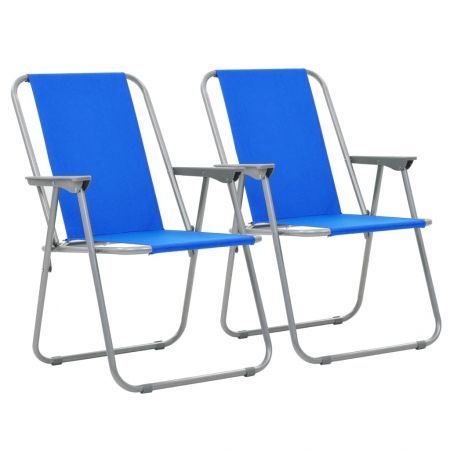 blue folding chairs