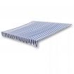 Awning Top Sunshade Canvas Blue & White 6x3m