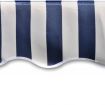 Awning Top Sunshade Canvas Blue & White 6x3m