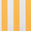 Awning Top Sunshade Canvas Sunflower Yellow & White 3 x 2.5 m