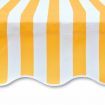 Awning Top Sunshade Canvas Sunflower Yellow & White 3 x 2.5 m