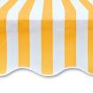 Awning Top Sunshade Canvas Sunflower Yellow & White 4 x 3 m