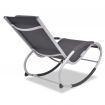 Garden Rocking Chair Aluminium and Textilene