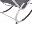 Garden Rocking Chair Aluminium and Textilene