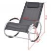 Garden Rocking Chair Aluminium and Textilene