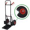 Telescoping Metal Trolley Black and Red