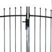 Double Door Fence Gate with Spear Top 300 x 175 cm