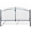 Double Door Fence Gate with Spear Top 300 x 200 cm