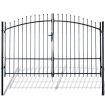 Double Door Fence Gate with Spear Top 300 x 225 cm