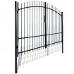 Double Door Fence Gate with Spear Top 300 x 225 cm