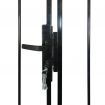 Double Door Fence Gate with Spear Top 300 x 248 cm