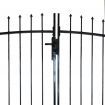 Double Door Fence Gate with Spear Top 400 x 175 cm