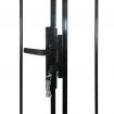 Double Door Fence Gate with Spear Top 400 x 175 cm