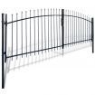 Double Door Fence Gate with Spear Top 400 x 200 cm