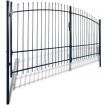 Double Door Fence Gate with Spear Top 400 x 248 cm