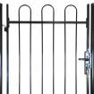 Fence Gate with Hoop Top 100 x 175 cm