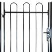 Fence Gate with Hoop Top 100 x 198 cm