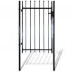 Single Door Fence Gate with Spear Top 100 x 120 cm