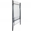 Single Door Fence Gate with Spear Top 100 x 120 cm