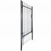 Fence Gate with Spear Top 100 x 150 cm