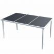 Outdoor Dining Table 150x90x74 cm Black