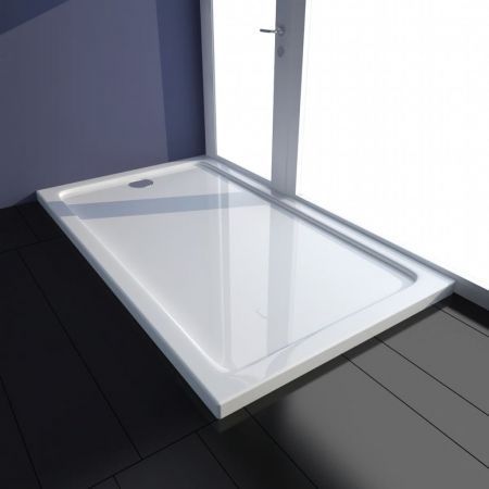 Rectangular ABS Shower Base Tray White 70 X 120 Cm