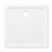 Square ABS Shower Base Tray White 80 x 80 cm