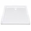 Square ABS Shower Base Tray White 80 x 80 cm