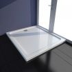 Rectangular ABS Shower Base Tray White 80 x 90 cm