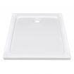 Rectangular ABS Shower Base Tray White 80 x 90 cm