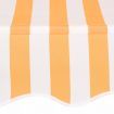 Manual Retractable Awning 150 cm Yellow and White Stripes